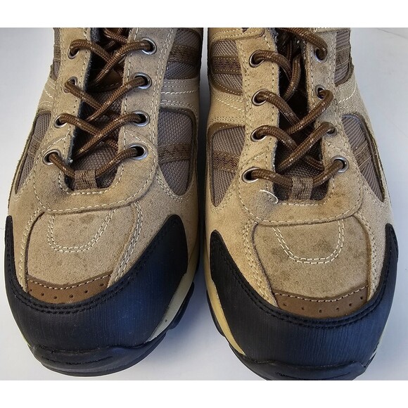 BRAHMA For Her Steel Toe Leather Safety Work or Hiking Shoes Khaki Women Size 12 - Picture 3 of 10